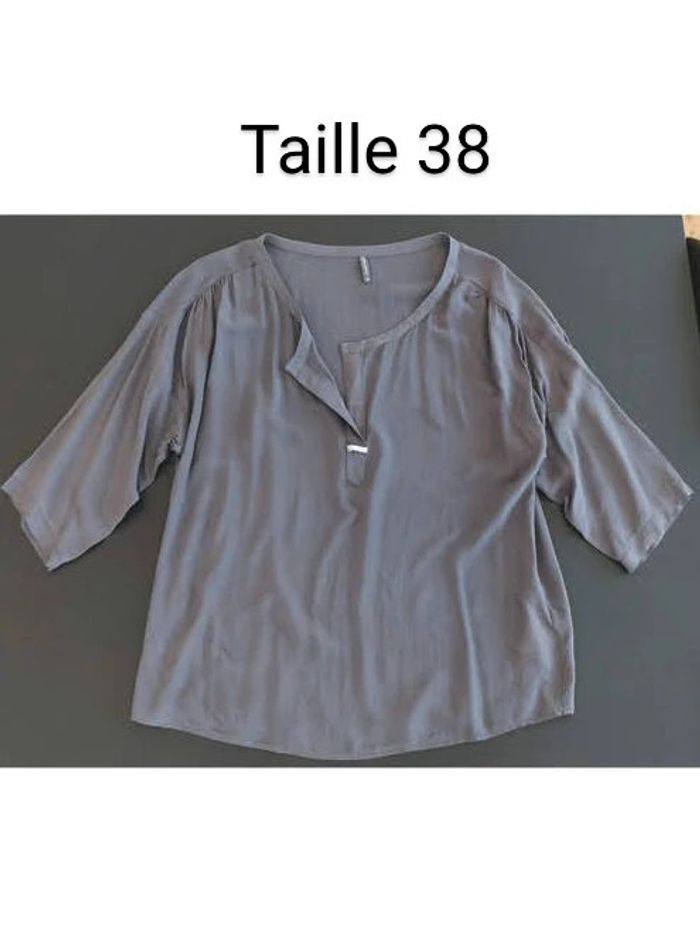 Blouse grise Naf Naf - Taille 38