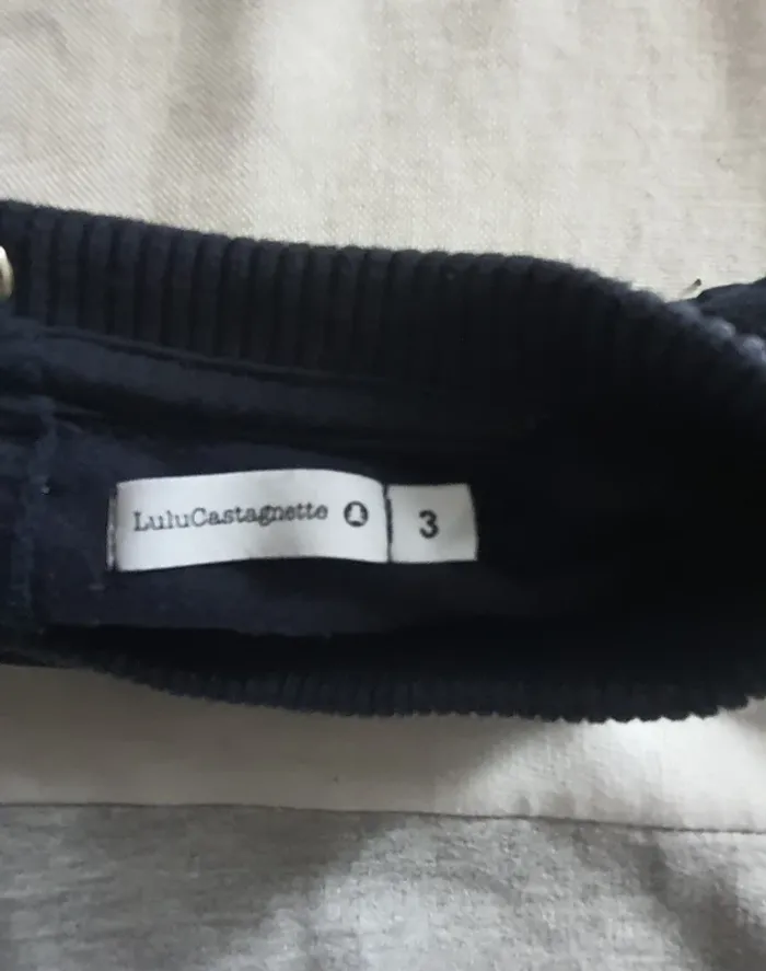 Sweat fin "LuluCastagnette" taille 3 ans - photo numéro 4