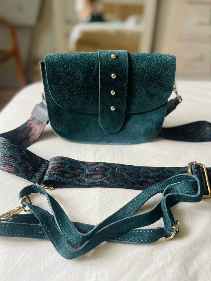 Sac en daim avec deux bandoulières 🌿 - photo numéro 2
