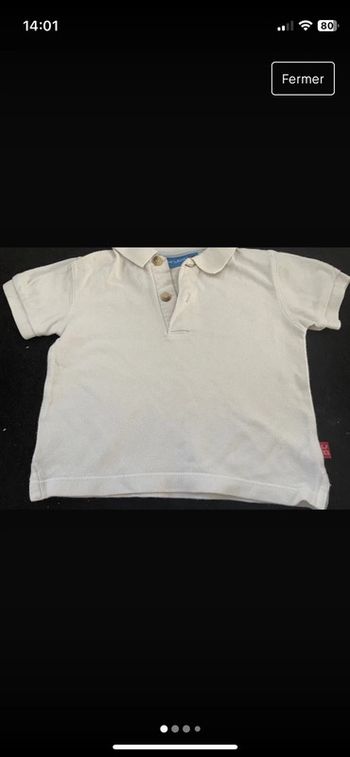 T-shirt polo garçon bout’chou 12 mois