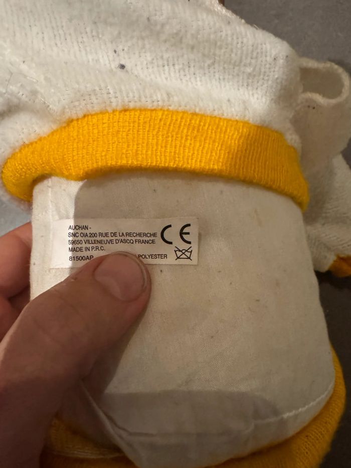 Bébé - Auchan - Dimensions: 35 cm * 22 cm - Blanc, jaune moutarde - photo numéro 3