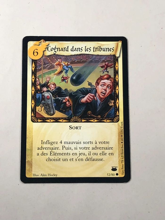 Carte harry potter cognard dans les tribunes