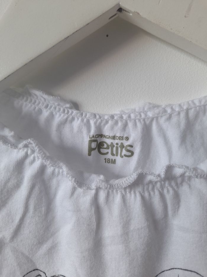Tee-shirt blanc 18 mois La compagnie des petits - photo numéro 3