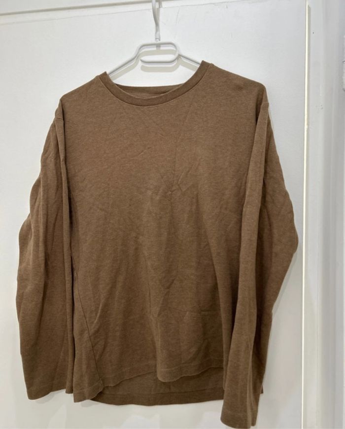 Pull léger Uniqlo marron taille S - photo numéro 3