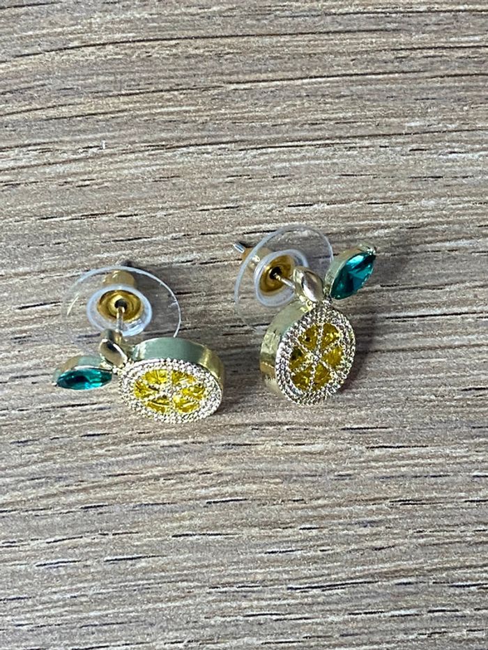Boucles d oreilles citrons tendances - photo numéro 3