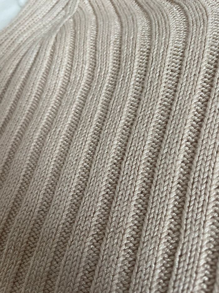 Top côtelé beige - photo numéro 2