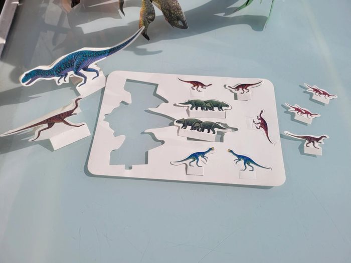 Magnifique livre animé Seuil Jeunesse Dinoparc, la préhistoire en 3D + modèles reduits dinosaures 53 - photo numéro 13