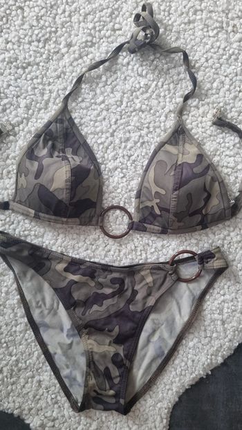 Maillot de bain 2 pièces MORGAN kaki armée 42