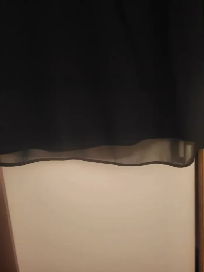Robe voile noire mi longue - photo numéro 3