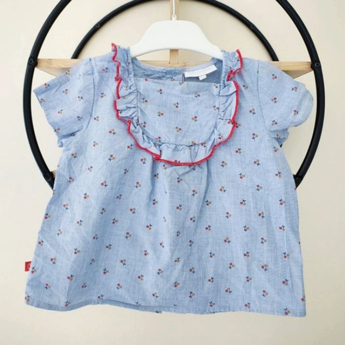 18 mois blouse été cerise Cadet Rousselle