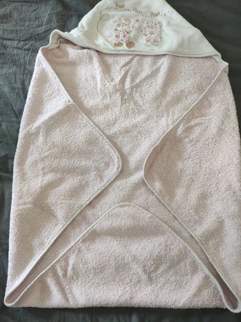 Sortie de bain bébé fille