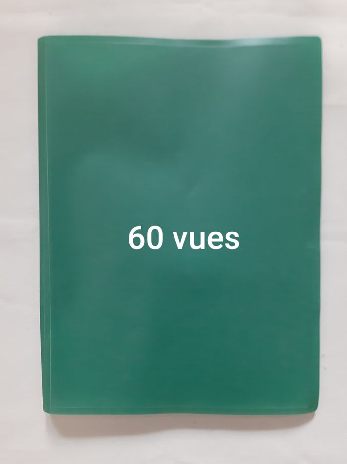 porte-vues / protège-documents - 60 vues - vert