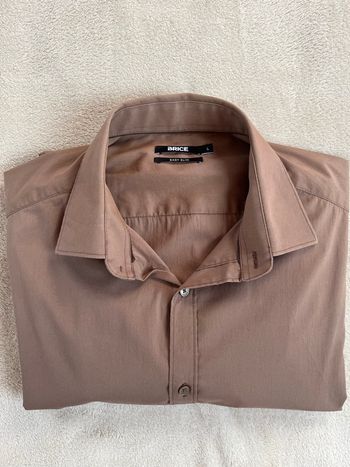 Chemise marron clair pour homme | Brice | Taille L 