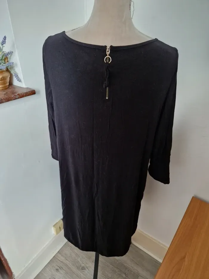 Tunique kiabi noir taille 46 - photo numéro 2