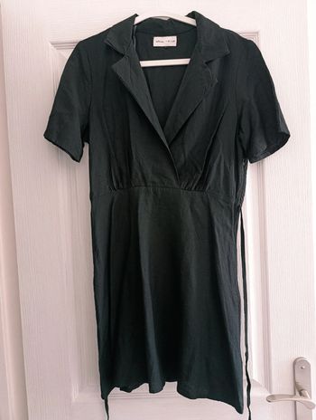 Petite robe noire en lin Lefties Taille M