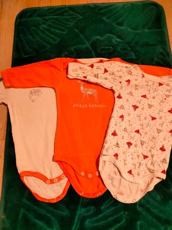 Lot de 3 bodies 3 mois