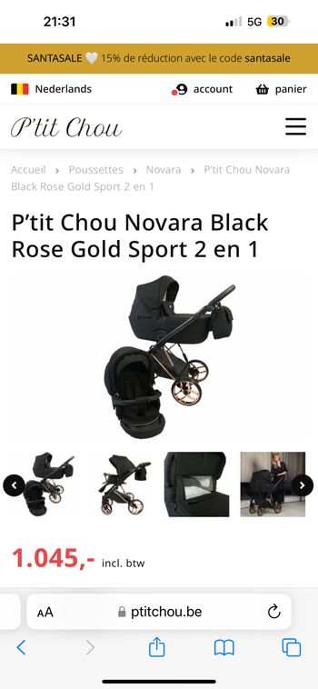 Poussette P’tit chou complète