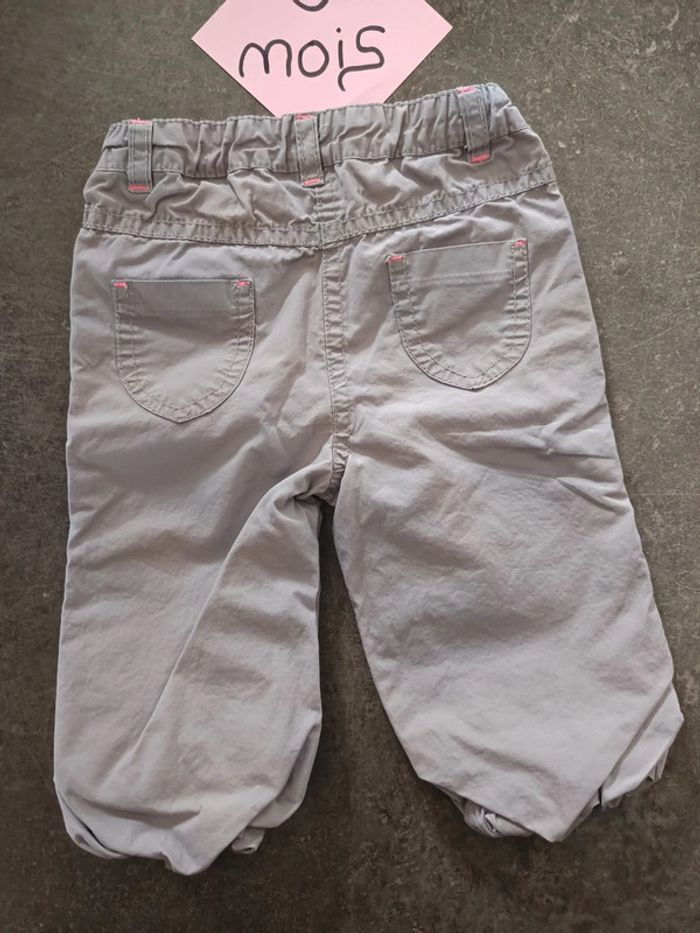 Pantalon gris Gémo 6 mois - photo numéro 3
