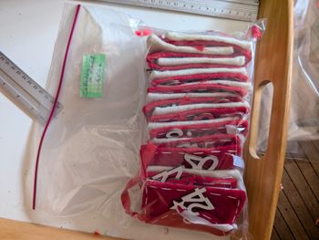 Calendrier de l'avent pochettes. Feutrine