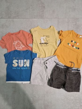 Lot 4 t-shirt / 2 shorts