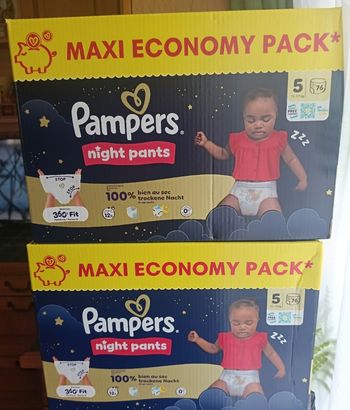152 night pants pampers taille 5