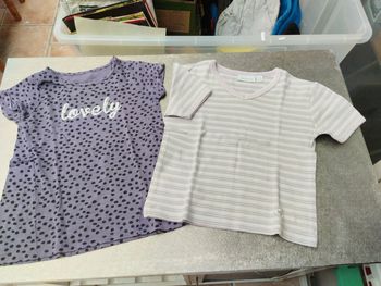 Lot de 2 Tee-shirt manches courtes 5 ans fille