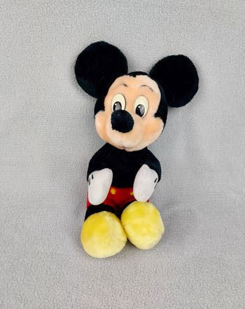 Ancienne peluche Mickey 30 cm EURO DISNEY vintage ! LIRE DEFAUT SVP !
