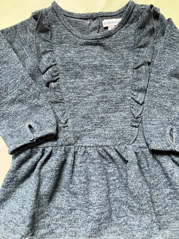 Robe manches longues bleu marineautomne/ hiver marque Verbaudet 18mois - photo numéro 4