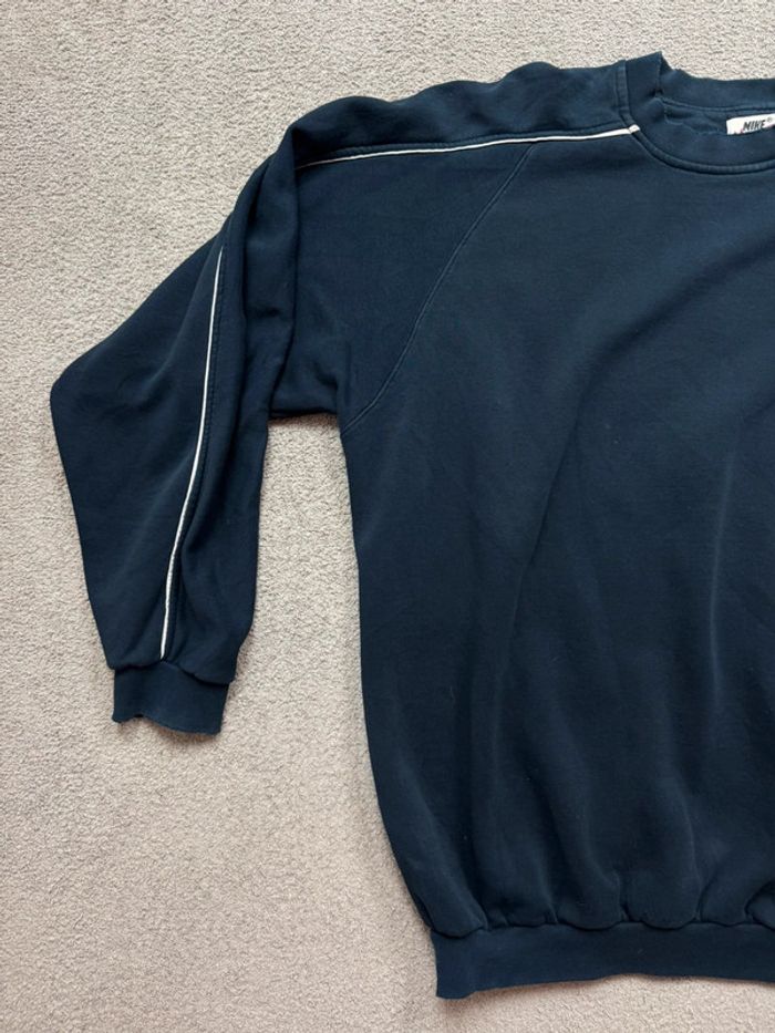 Sweat nike brodé vintage bleu marine taille XXL - photo numéro 2