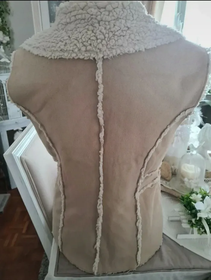 Veste fourrée sans manches Tex Taille M - photo numéro 2