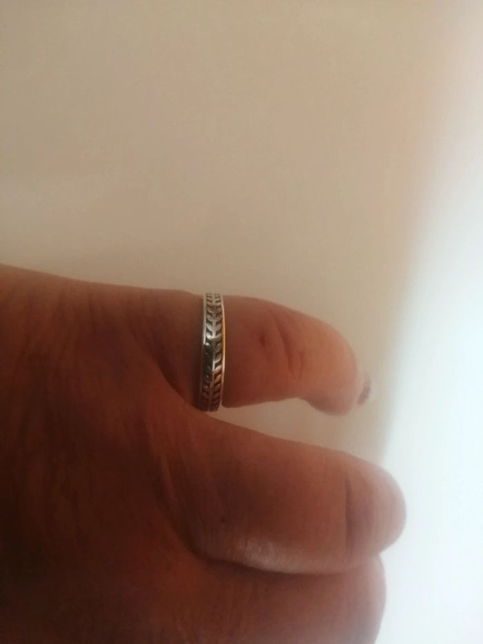 🌸Bague anneau strié #argent925 🌸 - photo numéro 3