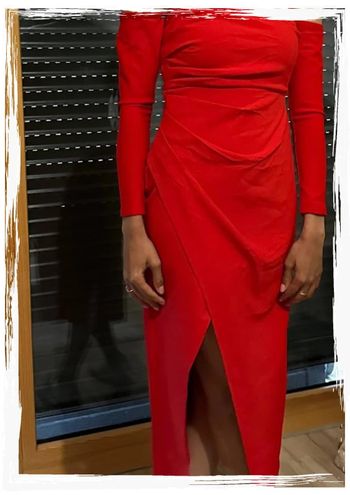 Sublime Robe rouge de soirée Noir Abercrombie & Fitch Taille S