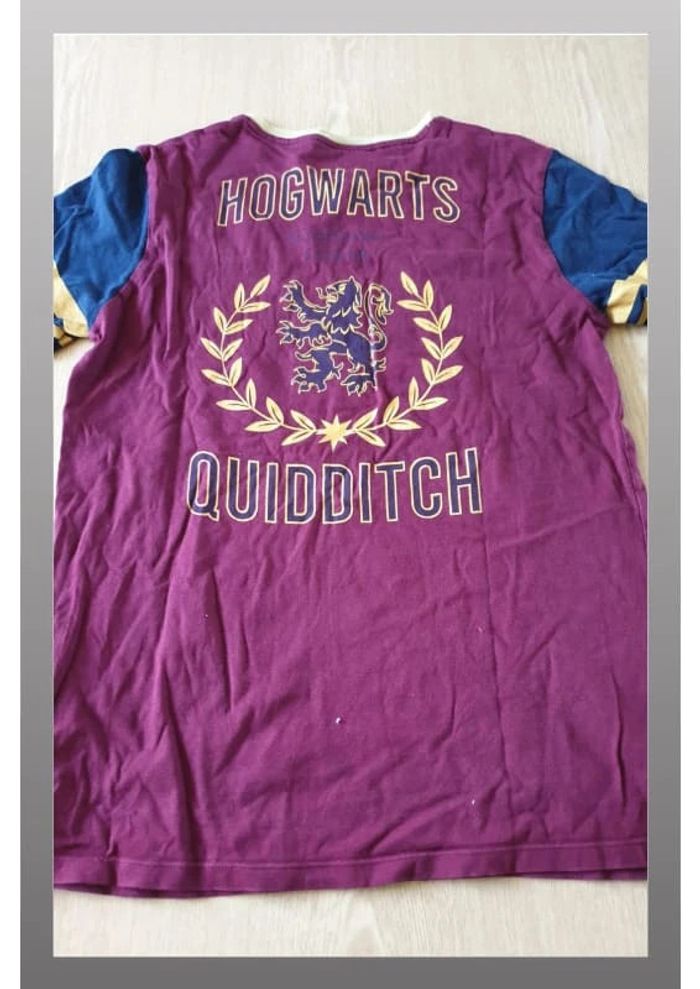 Tshirt enfant Harry Potter 16ans bordeau/bleu/jaune - photo numéro 2