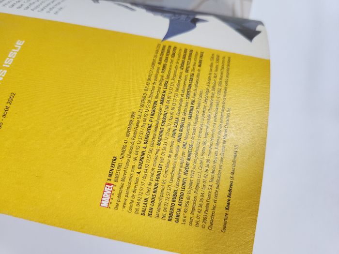 X-Men Extra N°41 Marvel - Panini Comics - Novembre 2003 - photo numéro 5
