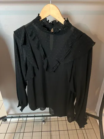 Chemise noire en voilage « BZB »