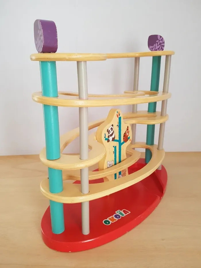 Okoïa, toboggan à balle panda en bois - photo numéro 17