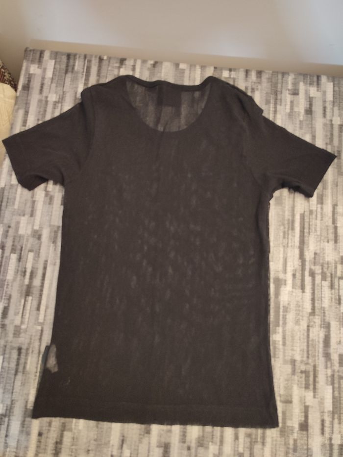 T-shirt resille noir - photo numéro 8