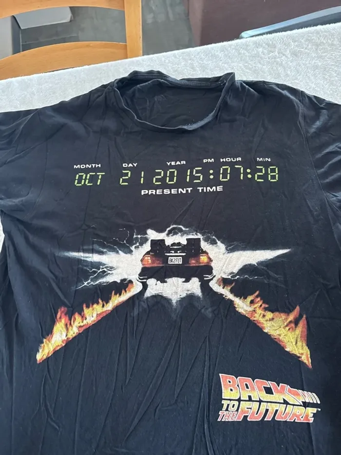 T shirt homme retour vers le futur taille M - photo numéro 2