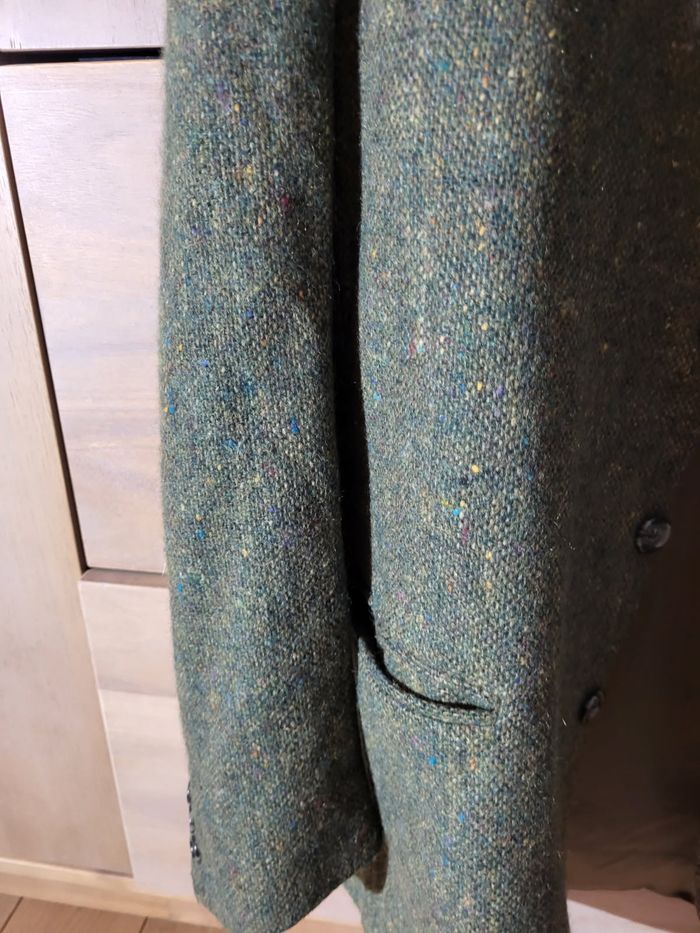 Veste de costume tweed vert - photo numéro 2