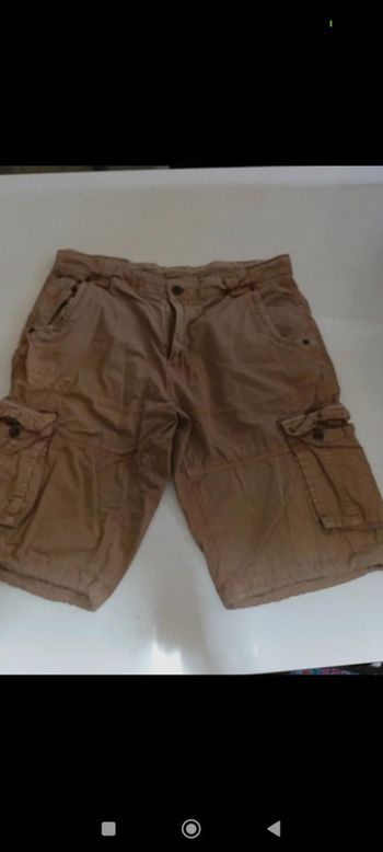 Bermuda short cargo homme Good Year taille M rétro vintage
