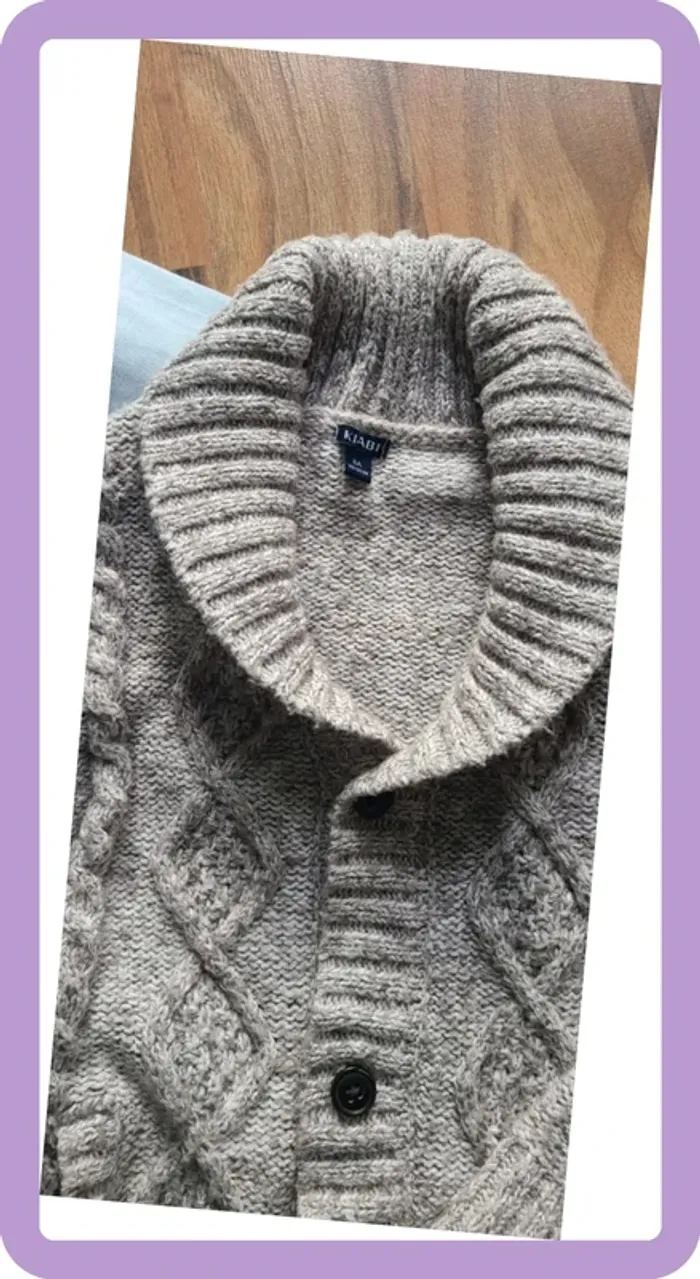 Lot chemise en lin et Gilet maille 8 ans - photo numéro 2