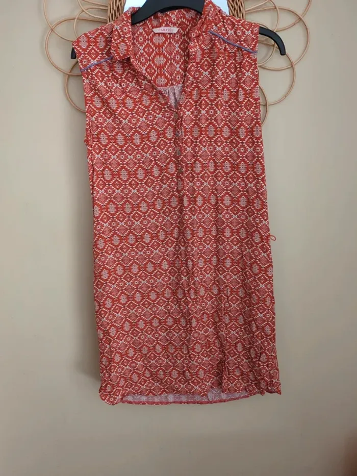 Jolie robe camaïeu 38