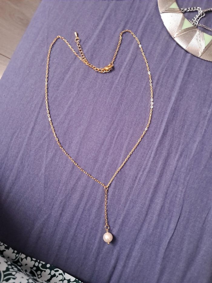 Collier pendant doré