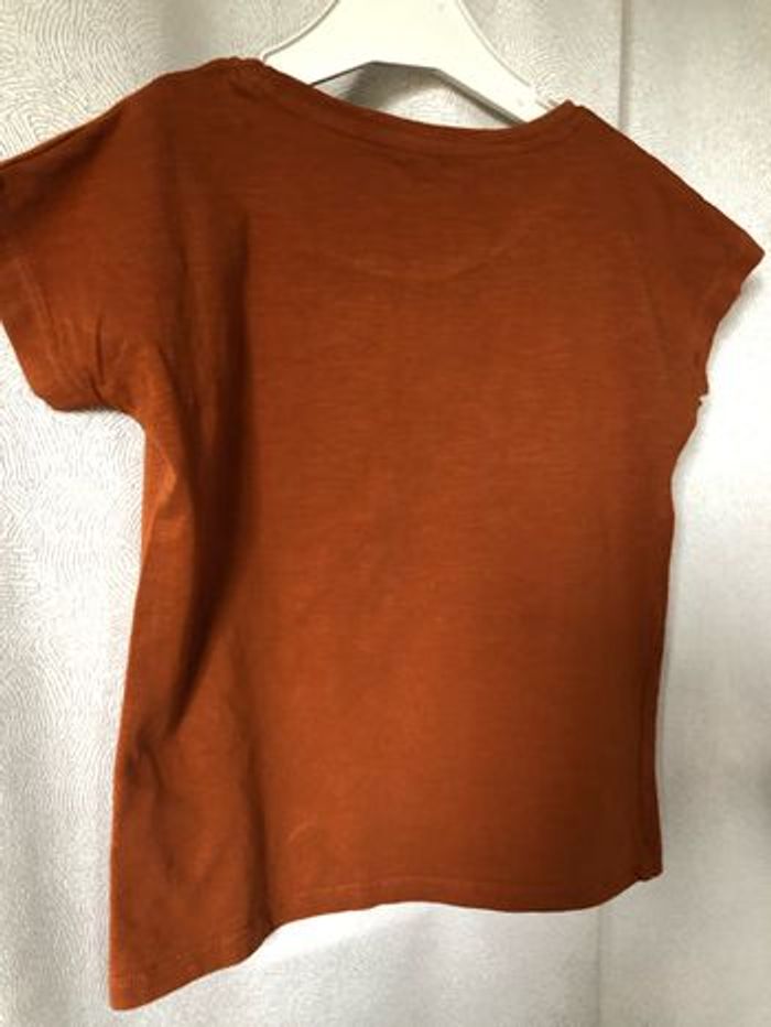 T-shirt brique imprimé corail 10 ans zeeman - photo numéro 5