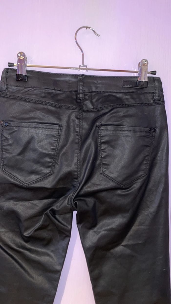 Jean femme effet ciré Etam Taille 34 - photo numéro 6