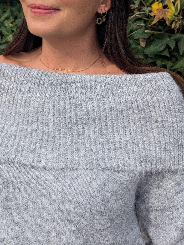 Pull Brest à revers sur épaules gris
Taille unique - photo numéro 4