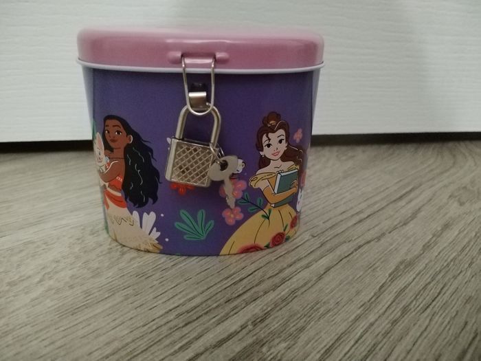 Petite tirelire métal princesse