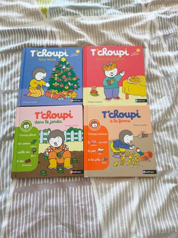 Lot de 4 livres de t'choupi ( t'choupi )