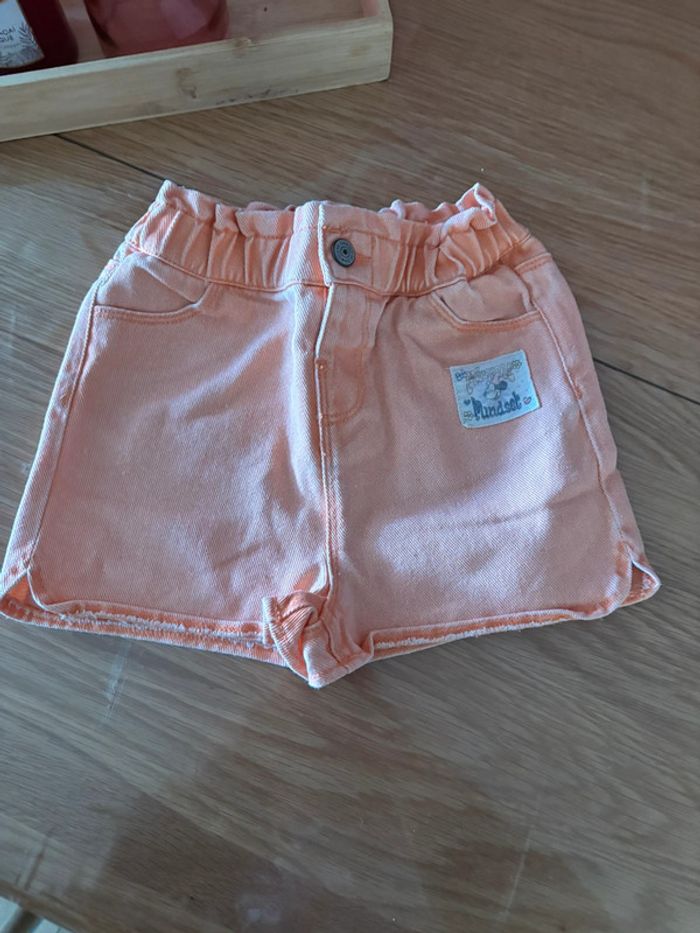 Short taille haute Abricot - Disney Minnie - 5 ans
