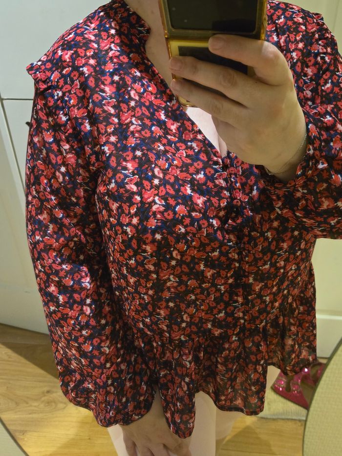 Blouse manches longues à fleurs T.44/46 Kiabi - photo numéro 10